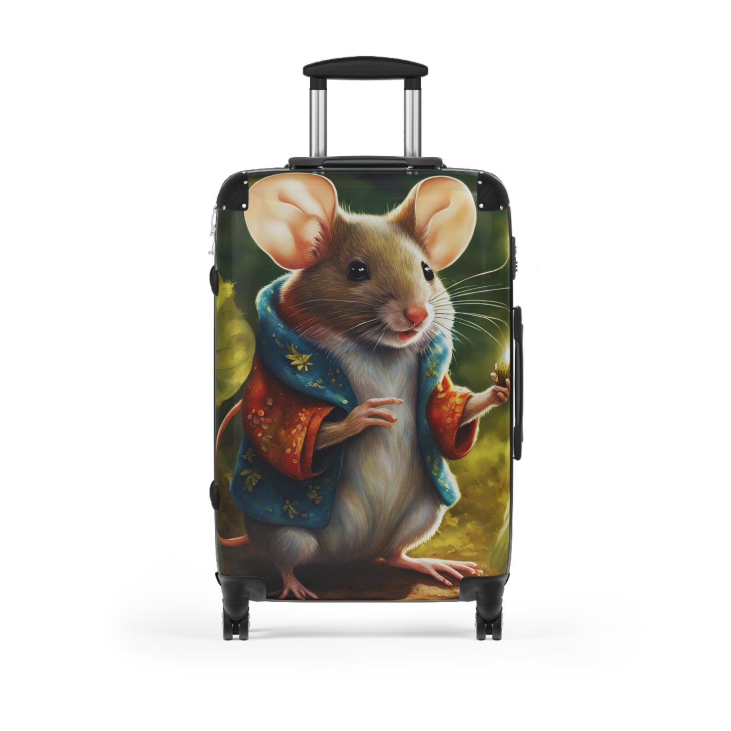 Angus the Mouse Whimsical Mouse Design Suitcase - Perfect for Travel and Adventure Lovers